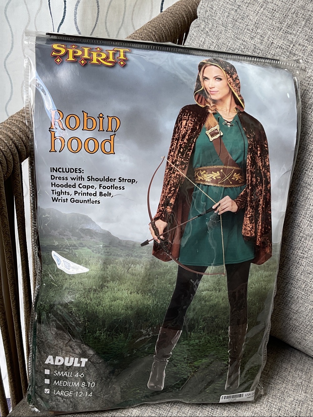 Spirit Women’s Robin Hood Costume, Size Large